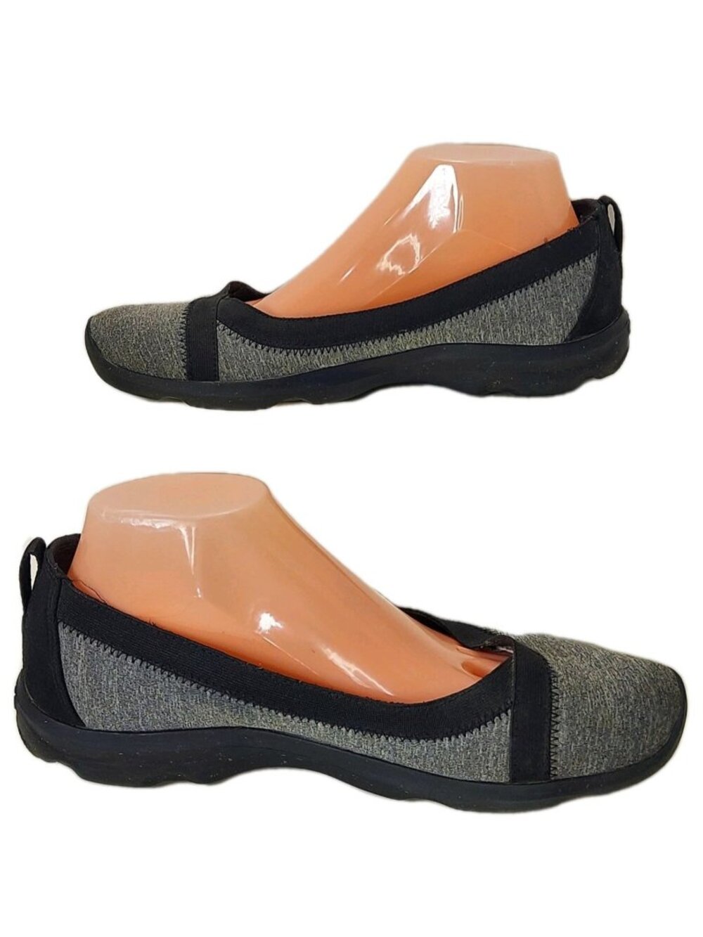 CROCS Ballet Flats Size 10 Busy Day Duet  204733 Grey Black Pink Womens Shoes